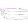vidaXL Boxspringbett Matratze Cappuccino-Braun 120x190 cm Kunstleder