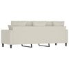 vidaXL 3-Sitzer-Sofa Creme 180 cm Samt