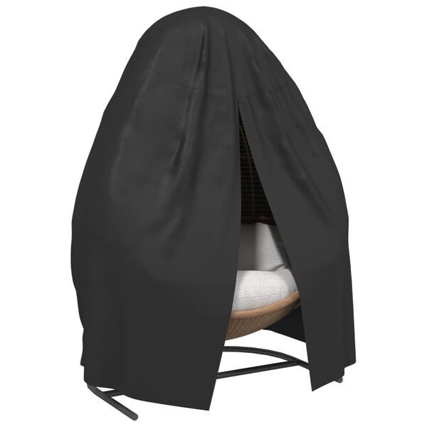 vidaXL Abdeckung f&uuml;r Doppel-H&auml;ngesessel Schwarz &Oslash; 146x210 cm Oxford