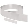 vidaXL Raseneinfassung 4 stk. 450 x 15 cm Edelstahl Silber