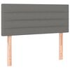 vidaXL Boxspringbett mit Matratze & LED Dunkelgrau 120x200 cm Stoff