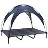 vidaXL Hundebett Marineblau 122 x 93 x 106,5 cm Stahl
