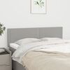 vidaXL Kopfteile 2 Stk. Hellgrau 72x5x78/88 cm Stoff