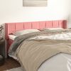 vidaXL Kopfteil mit Ohren Rosa 183x16x78/88 cm Samt