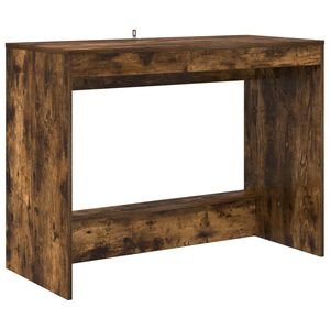 vidaXL Bett-Schreibtisch Ger&auml;ucherte Eiche 100 x 45 x 75 cm