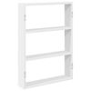 vidaXL Wandregal Wei&szlig; 43x9x60 cm Holzwerkstoff