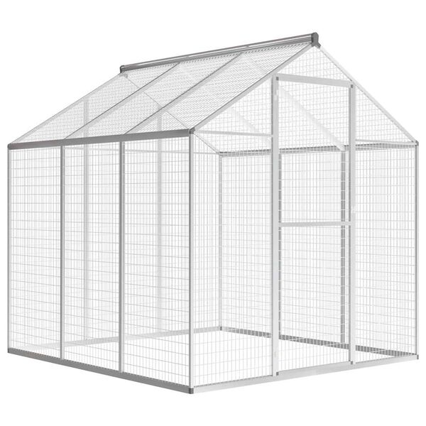 vidaXL Au&szlig;envoliere Aluminium 183x178x194 cm