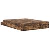 vidaXL Aufbewahrungsbettgestell Ger&auml;ucherte Eiche 160 cm Holzwerkstoff