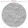 vidaXL Shaggy-Teppich PAMPLONA Hochflor Modern Grau &Oslash; 160 cm