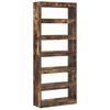 vidaXL B&uuml;cherregal Ger&auml;ucherte Eiche 80 x 30 x 198 cm Holzwerkstoff