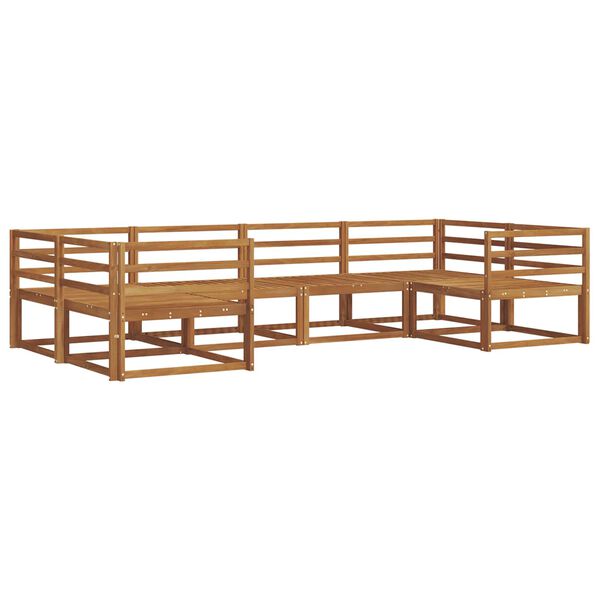 vidaXL Outdoor-Sofagarnitur 6 pcs Natur Massivholz Akazie