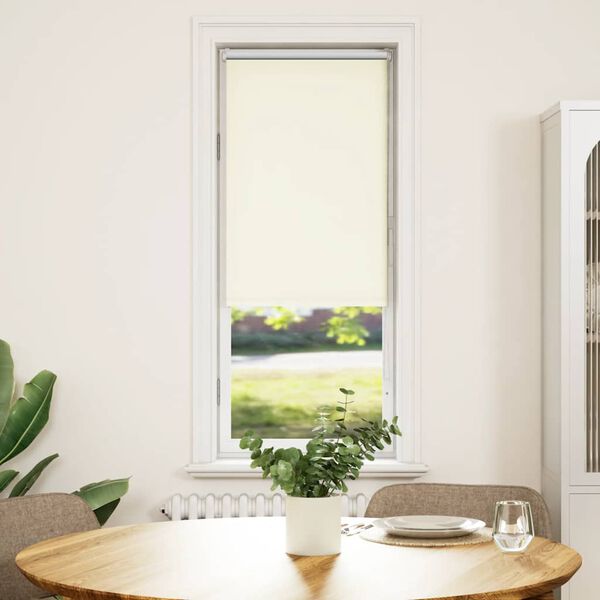 vidaXL Verdunkelungsrollo Cremewei&szlig; 45x175cm Stoffbreite 40,7 cm