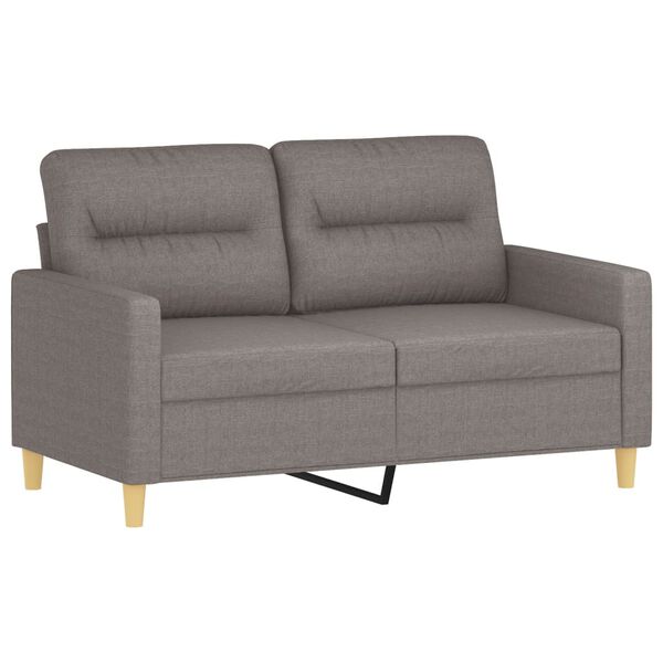 vidaXL 2-Sitzer-Sofa Taupe 120 cm Stoff
