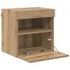 vidaXL TV-Wandregale 2 pcs Artisan-Eiche 40 x 30 x 40 cm Holzwerkstoff