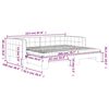 vidaXL Tagesbett Ausziehbar mit Matratzen Dunkelgrau 90x200 cm Samt