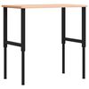 vidaXL Werkbank 100x60x(71,5-98) cm Massivholz Buche Rechteckig