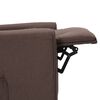 vidaXL Massagesessel mit Aufstehhilfe Taupe Stoff