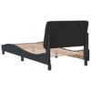 vidaXL Bettgestell ohne Matratze Schwarz 90x190 cm Samt