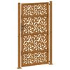 vidaXL Gartentor 100x175 cm Wetterfester Stahl Blattdesign