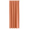 vidaXL Verdunkelungs-Vorh&auml;nge mit Ringen 2 pcs Terrakotta 225 x 140 cm