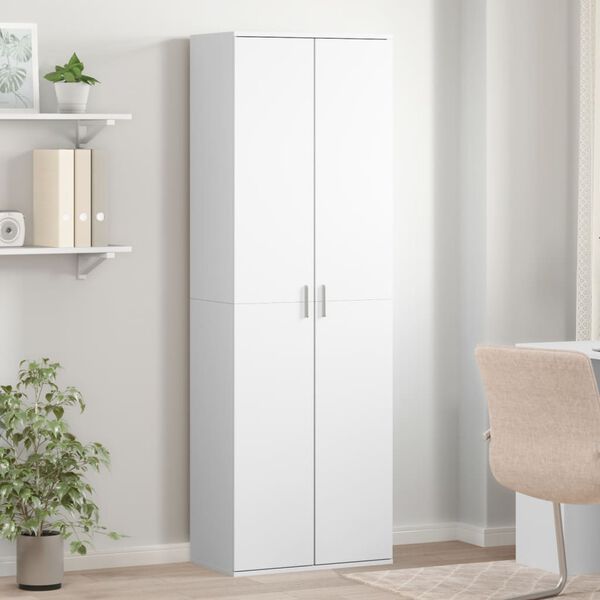 vidaXL Highboard Wei&szlig; 60x35x180 cm Holzwerkstoff