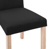 vidaXL Esszimmerst&uuml;hle 4 Stk. Schwarz Stoff