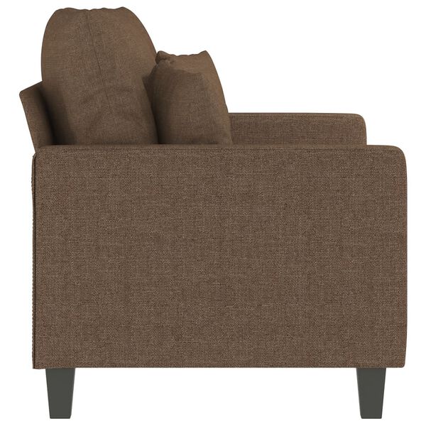 vidaXL 2-Sitzer-Sofa Braun 120 cm Stoff