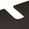 vidaXL Badezimmerschrank-Set 2 pcs Schwarz und Gold Massivholz Mango