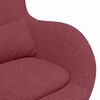 vidaXL Eiersessel Weinrot 63 x 73 x 90 cm Stoff