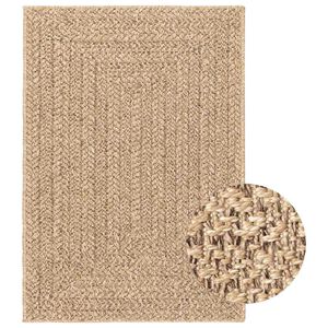 vidaXL Teppich ZIZUR 160x230 cm Jute-Optik Indoor und Outdoor