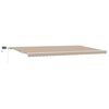 vidaXL Ausziehbare Markise Beige 600 x 300 cm Stoff und Aluminium