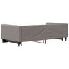 vidaXL Tagesbett Ausziehbar Taupe 100x200 cm Stoff