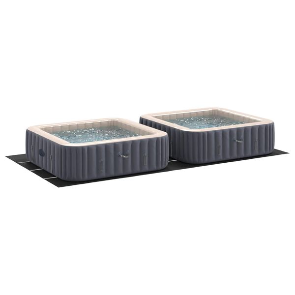vidaXL Bodenfolie f&uuml;r Pools Schwarz 820 x 420 x 0,1 cm Vliesstoff