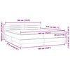 vidaXL Boxspringbett mit Matratze & LED Dunkelgr&uuml;n 180x210 cm Samt