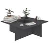 vidaXL Couchtisch Grau 79,5x79,5x30 cm Holzwerkstoff