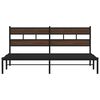 vidaXL Bettgestell ohne Matratze mit Kopfteil Braun Eiche 180x200 cm