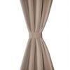 Verdunkelungs-Vorh&auml;nge mit Metallringen 135 x 245 cm Creme blackout