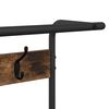 vidaXL Garderobenst&auml;nder mit Regal Ger&auml;ucherte Eiche 95 x 34 x 184 cm
