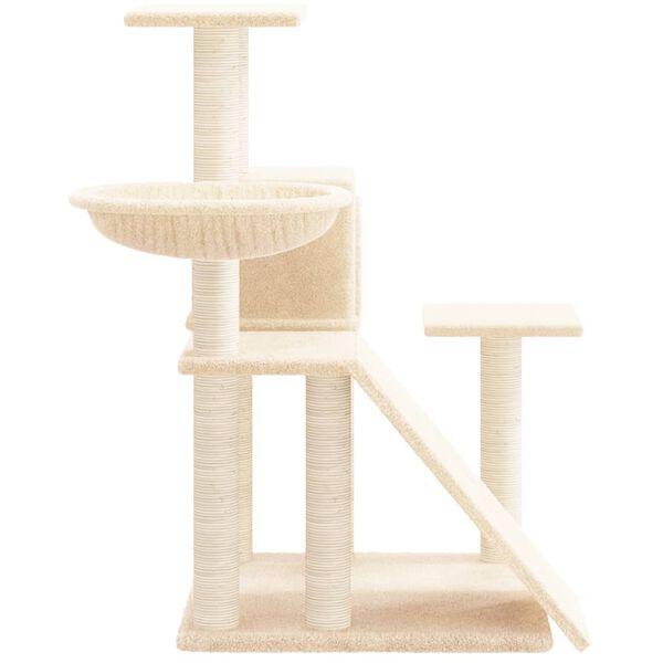 vidaXL Kratzbaum mit Sisal-Kratzs&auml;ulen Creme 82 cm