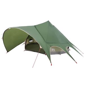 vidaXL Teepee Zelt f&uuml;r 5 Personen 5 Personen Gr&uuml;n und Grau
