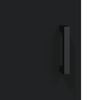 vidaXL Wandschrank Schwarz 34,5x34x90 cm Holzwerkstoff