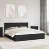vidaXL Bettrahmen mit Schubladen Schwarz 180 x 200 cm Ingenieurs Holz