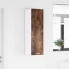 vidaXL H&auml;ngeschrank Ger&auml;ucherte Eiche 30 x 31 x 100 cm Holzwerkstoff