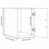 vidaXL Wandschrank Altholz 30 x 42,5 x 39,5 cm Holzwerkstoff