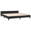 vidaXL Bettgestell ohne Matratze Schwarz 160x200 cm Samt