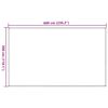 vidaXL Zeltteppich 300x600 cm Schwarz