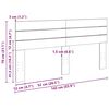 vidaXL Kopfteil 140 cm Massivholz Eiche