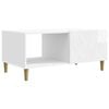 vidaXL Couchtisch Hochglanz Wei&szlig; 90 x 50 x 40 cm Holzwerkstoff