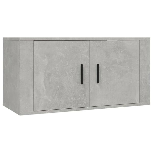 vidaXL 6-tlg. TV-Schrank-Set Betongrau Holzwerkstoff