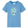 Kinder-T-Shirt Mittelblau 116